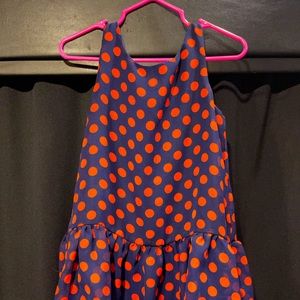 4T red and blue polka dot dress. Worn once before she out grew.